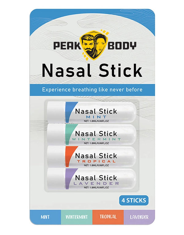 Peak Body Nasal Inhaler Sticks — 4-Pack Sinus & Breathing Support